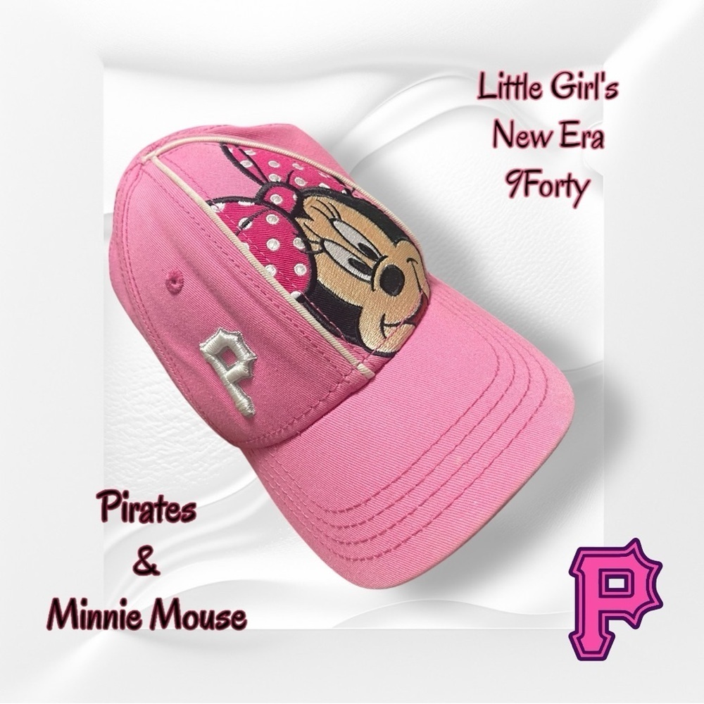 New Era Pink Pirates Minnie Mouse 9Forty Cap Little Girl's Kids
